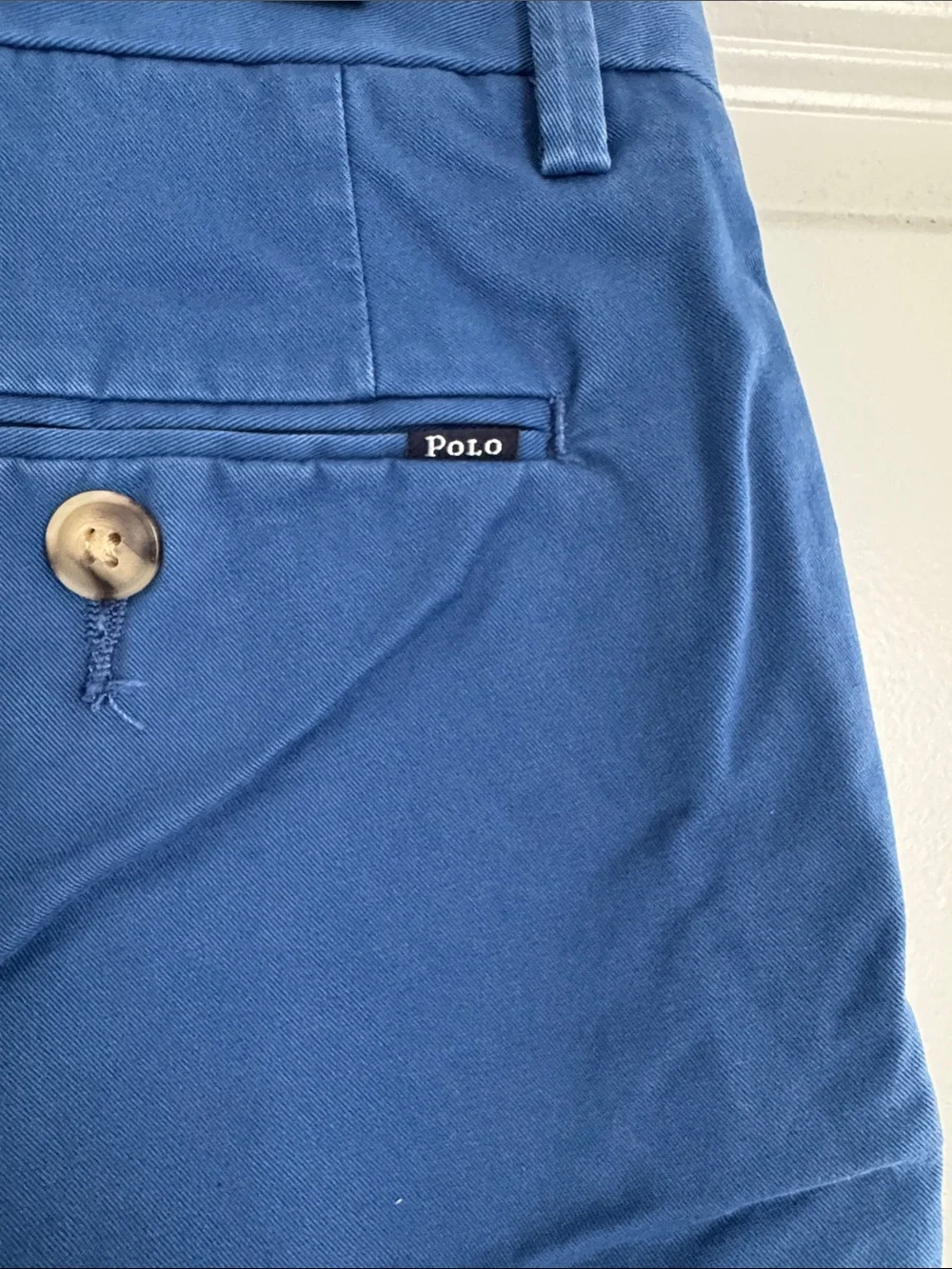 NWOT Men’s Polo Ralph Lauren Blue Stretch Slim Fit Dress Shorts 30